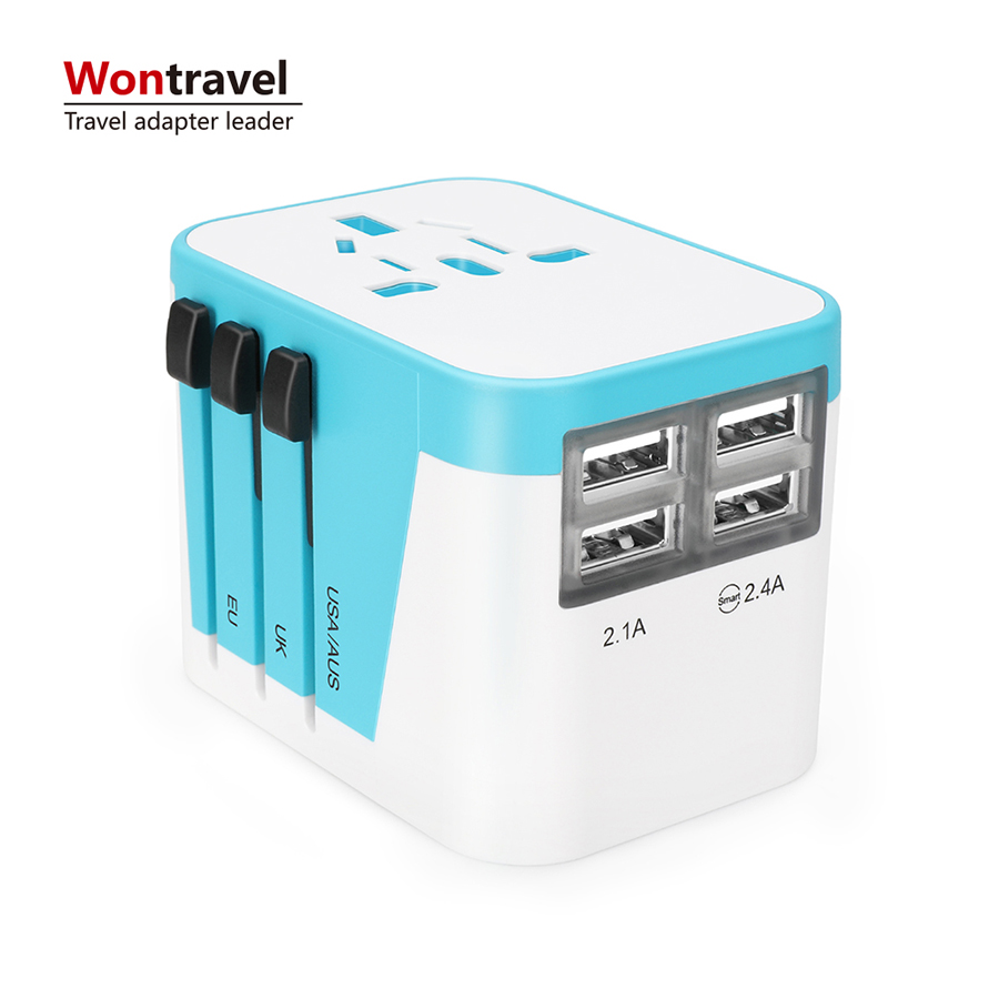 Рекламные товары Китай универсальный адаптер переключения 4usb 3.5A мир адаптер питания
