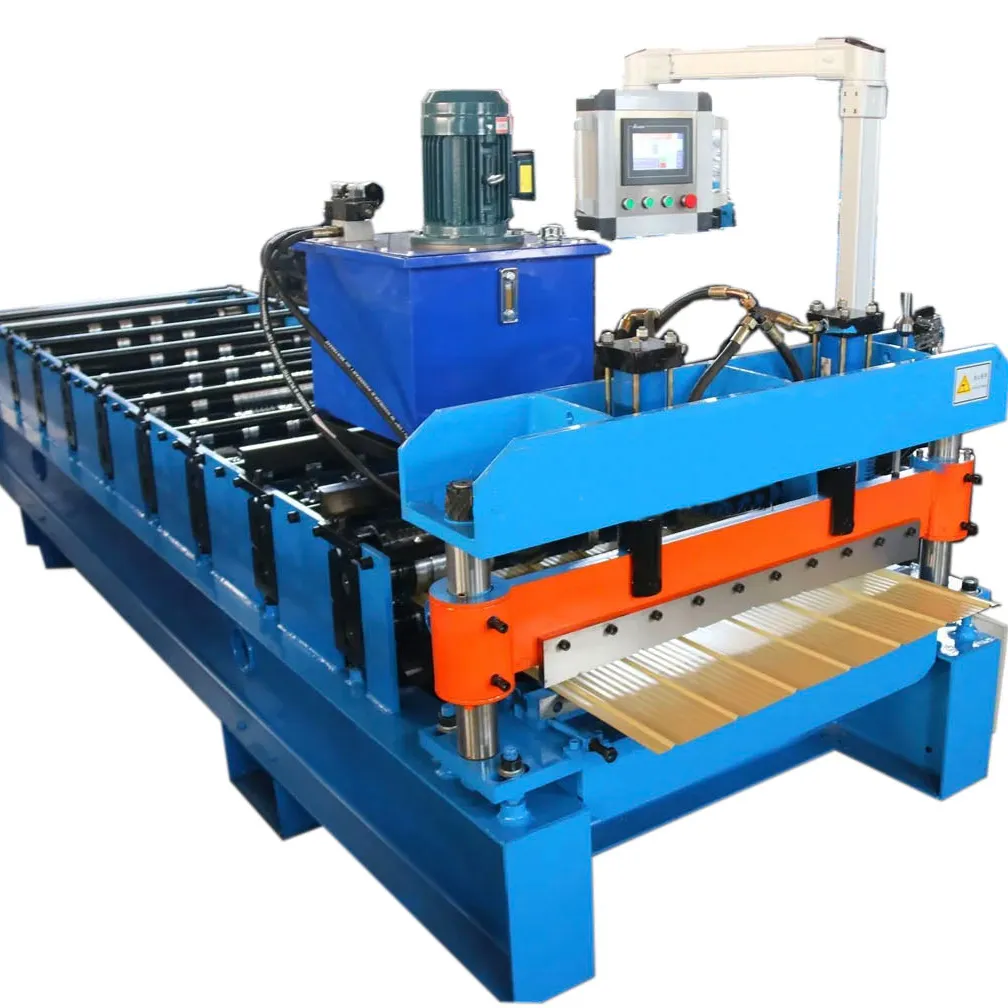 China Factory Price 5V Metal Wall Panel Trapezoidal Roll Forming Making Machine