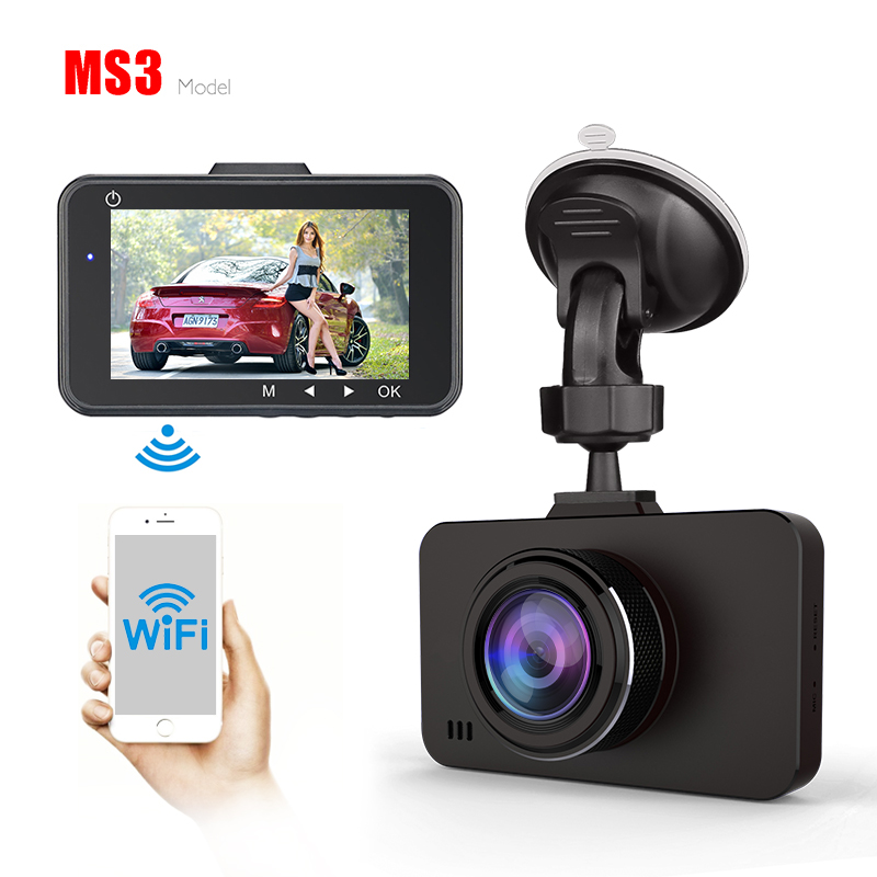 170 Degree Wide Angle Mini Dashcam Wifi App Control G Sensor 1080p Car Camera Dvr Car Black Box