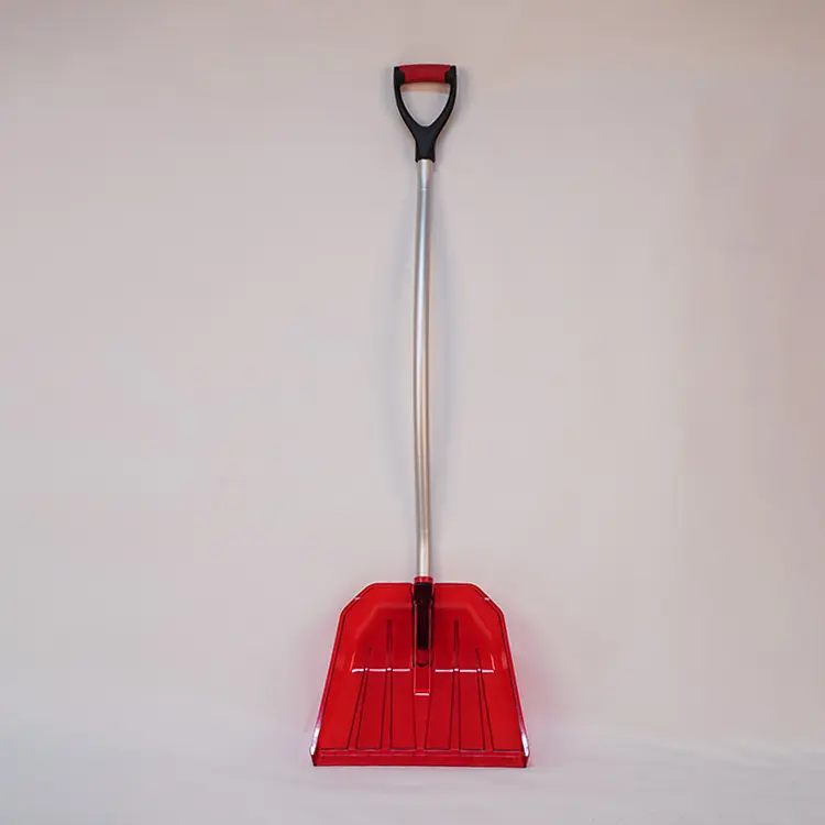 Plastic Snow Shovel Snow Removal With Metal Handle With Transparent Head Normal Pack