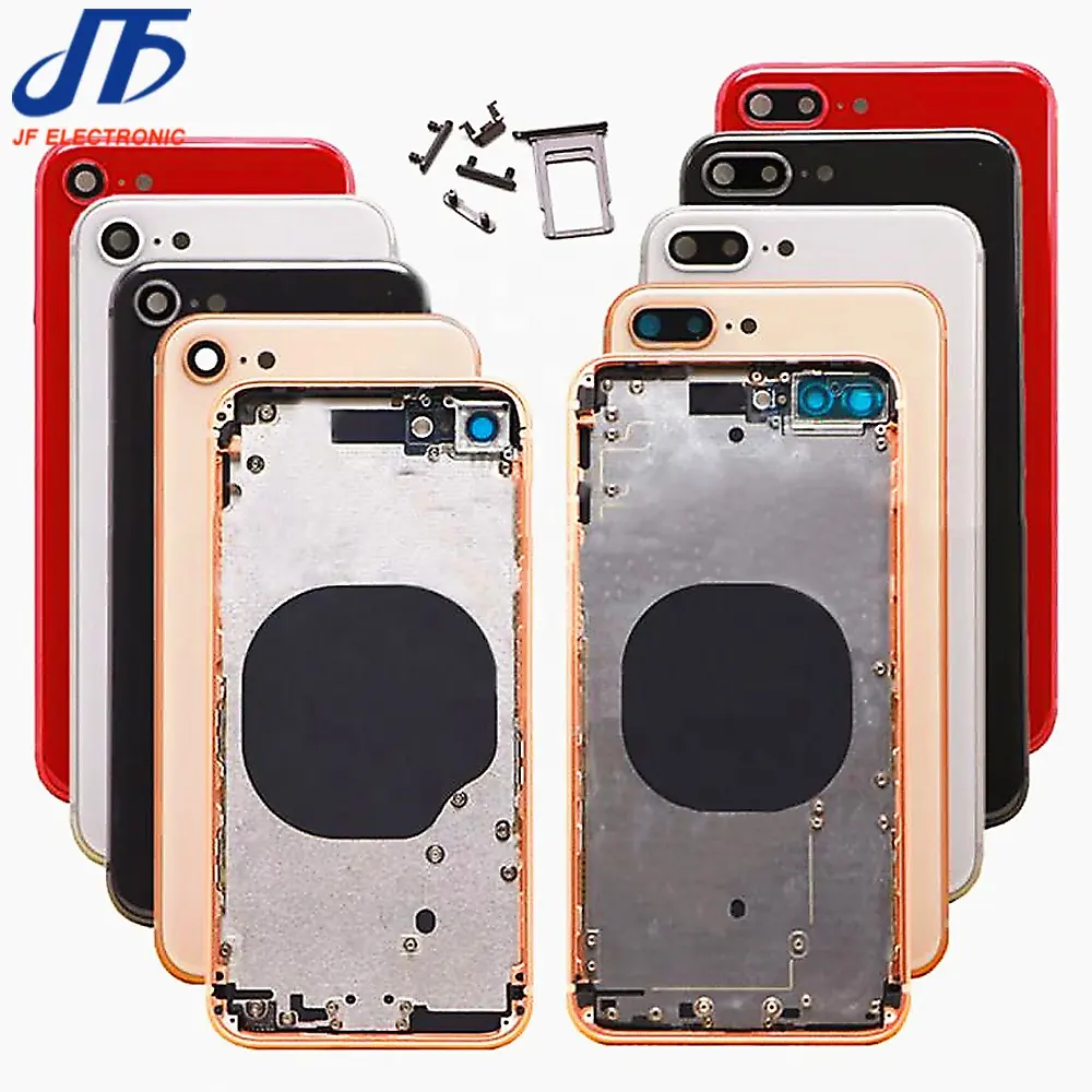 Hot selling back housing battery glass with frame for iphone 8 8 plus 8g 8p body rear door chassis