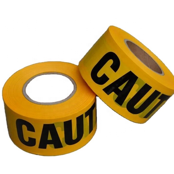 Custom Print Non-adhesive Barrier Tape PE Warning Caution Tape