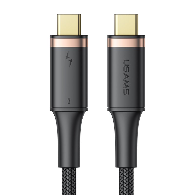 USAMS Hot Selling Thunderbolt 3 Type-C To Type-C Cable 100W Fast Charging High Speed Transfer for laptop/tablet/phone