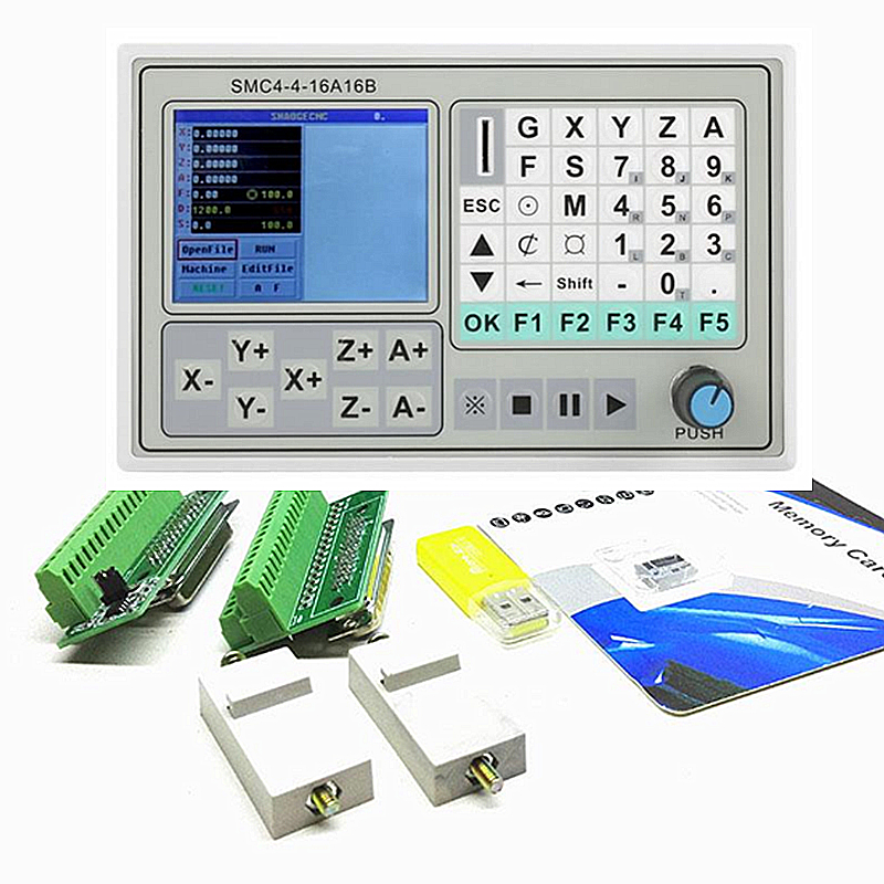 Engraving Machine Control System smc4-4-16a16b 4 Axis Breakout Board CNC Machine Control Card For cnc milling machine