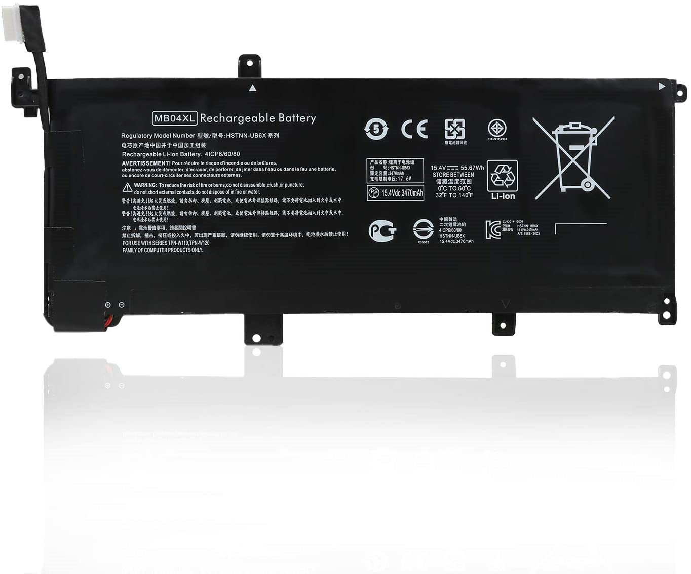 MB04XL 15,4 V 55.67Wh аккумуляторная батарея для струйного принтера HP Envy X360 Кабриолет M6-AQ000 M6-AQ105DX M6-AQ003DX M6-AQ103DX ноутбук батарея