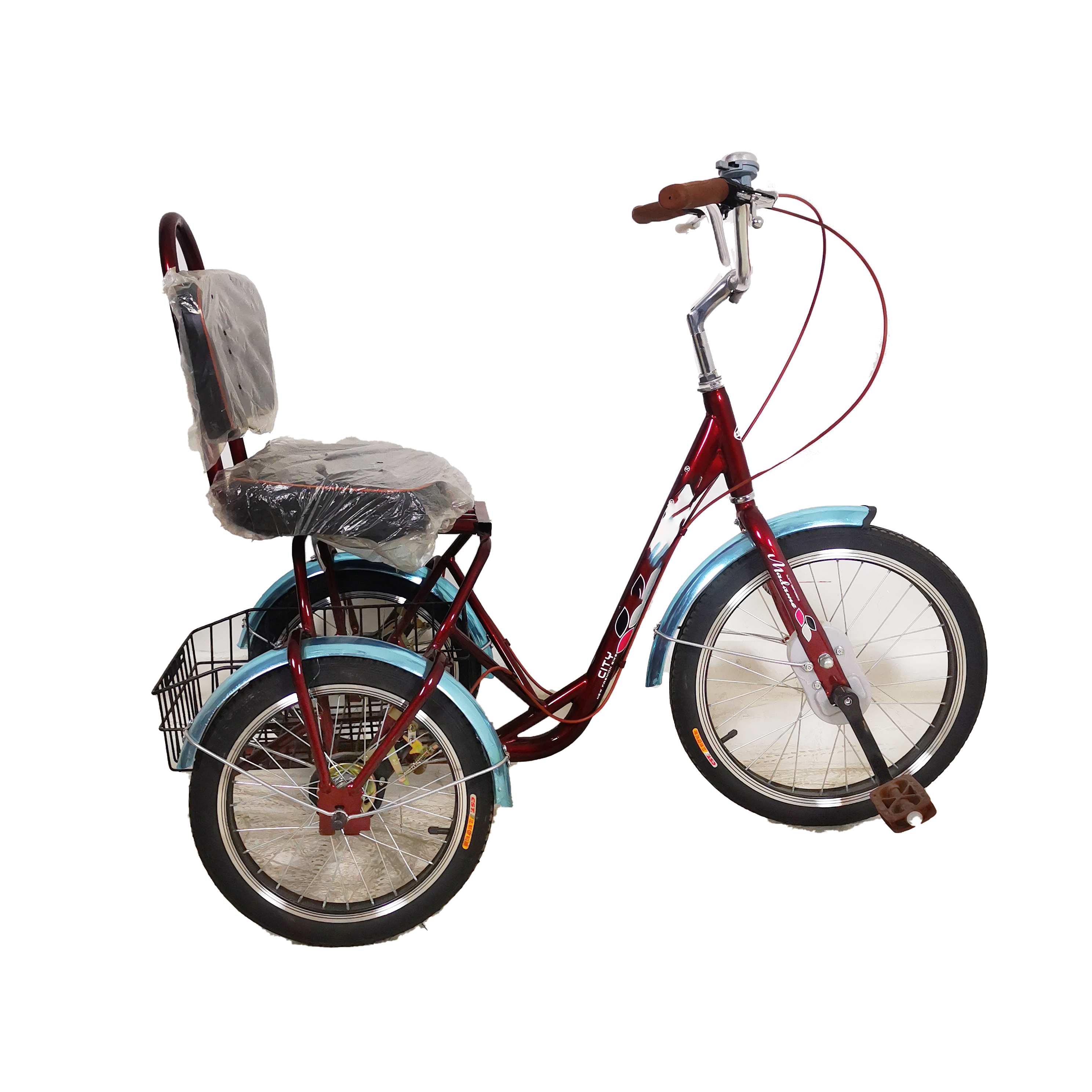 OEM Custom Adult Tricycle Bicycle Three Wheels 20 Inch Bike adult tricycle/three wheel bicycle/cargo tircycleLM-036