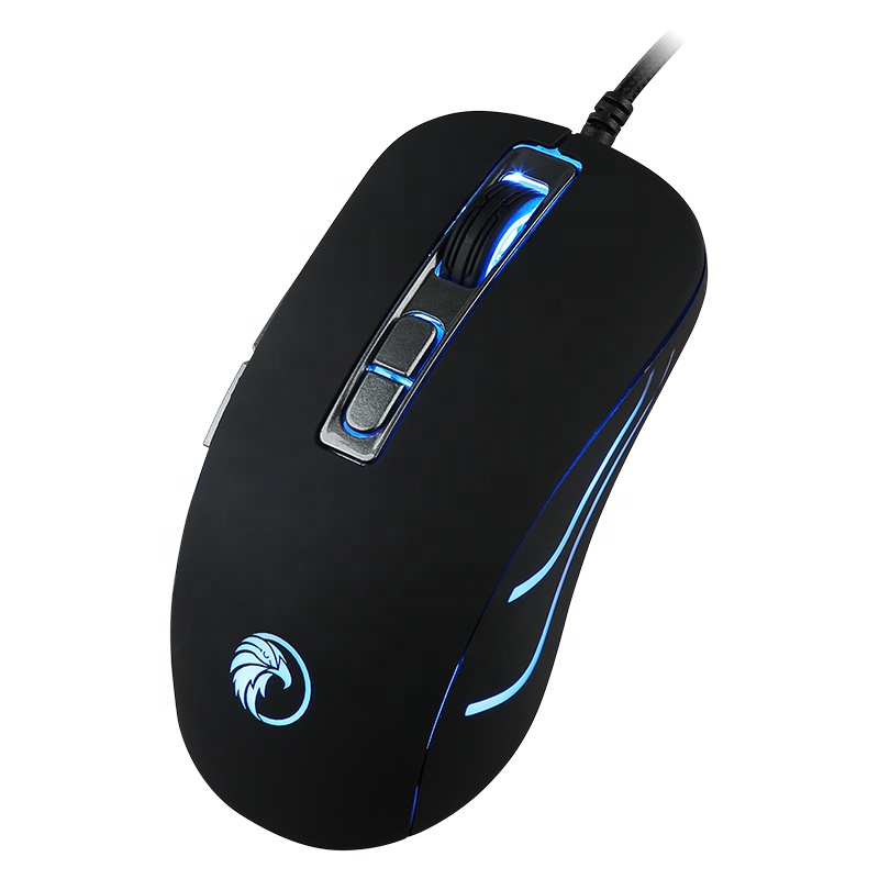 Razeak эргономичная оптическая RGB 6 Цвета Световой портативных ПК USB Проводная игровая мышь
