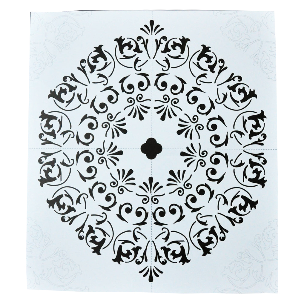 18*18 Inch Large Laser Cut Plastic Custom Stencil For Wall Painting