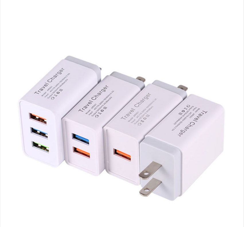 Сетевое зарядное устройство с 3 USB-портами, 5 В, 2,4 А, 5,1 А, 6 А