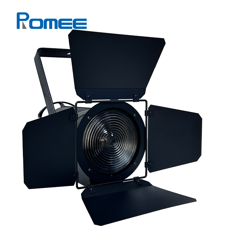 Professional 200W 3200K/5600K LED Fresnel Light With Motorized Zoom For Live Stream Studio TV Theater Stage Lighting