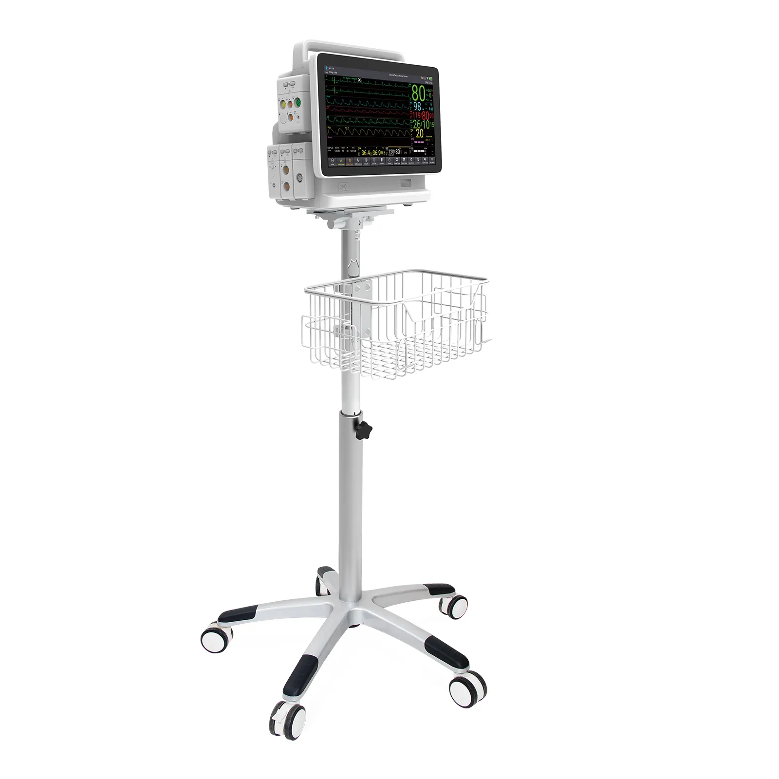 CONTEC medical moving trolley patient monitor Bracket Stand cart hospital use
