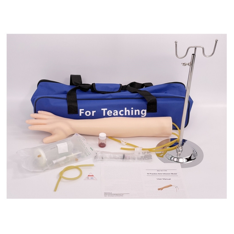 THR-VE01 IV Practice Arm Venipuncture Practice Arm Vein Injection Model for Nurse Student