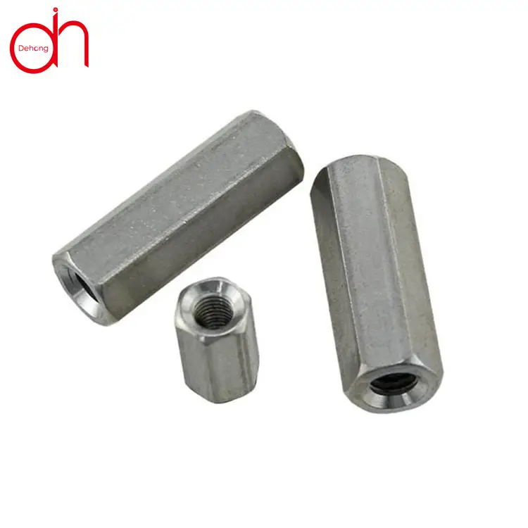China supplier DIN6334 M6 stainless steel hex long nut for retail industry