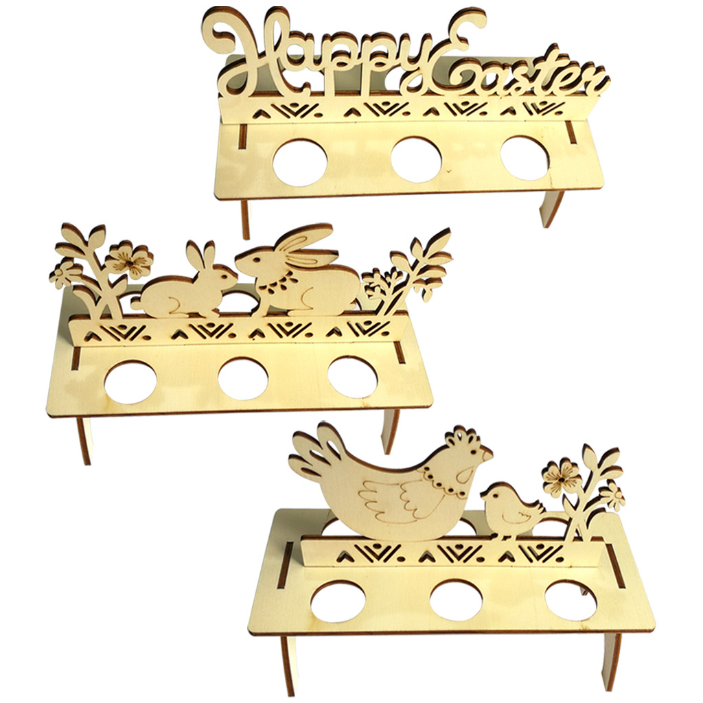 Wooden Easter DIY egg holder bunny decoration bunny egg holder home decoration
