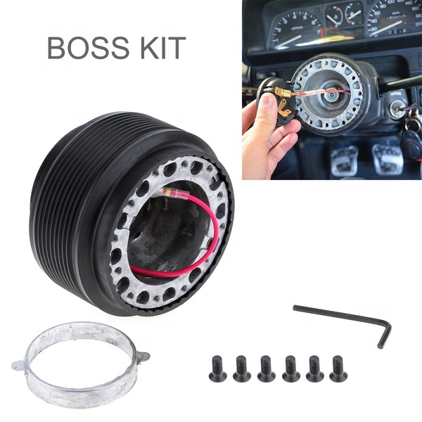 Aluminum Plastic Car Steering Wheel Boss Kit Racing Hub Adapter