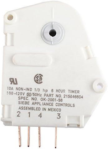 Hot selling Refrigerator Parts 215846604 AP2592907 Refrigerators Defrost Timer 120V 6 Hour 21 Minutes