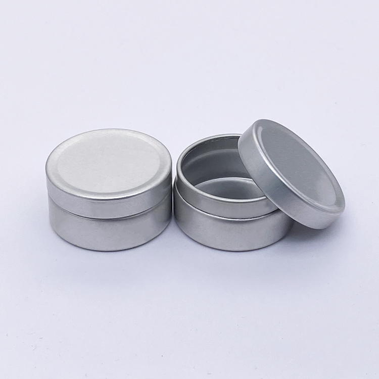 custom box Empty Cosmetic Pots Container Tins Clear Top View Window Tin Can Aluminum Jar