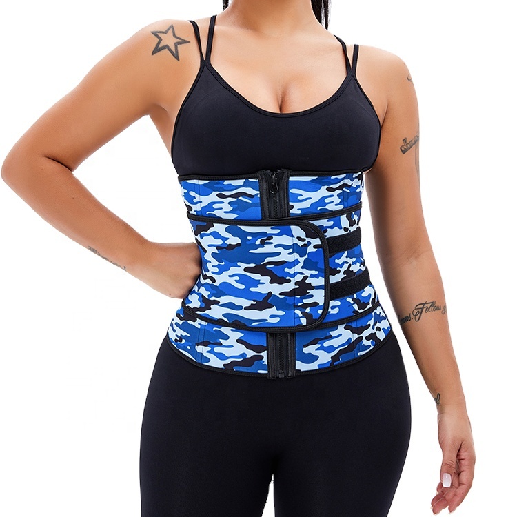 Gujia ODM fajas gain aminc femme reducing girdles slim belt adjustable belt zipper neoprene waist trainer for women fitness
