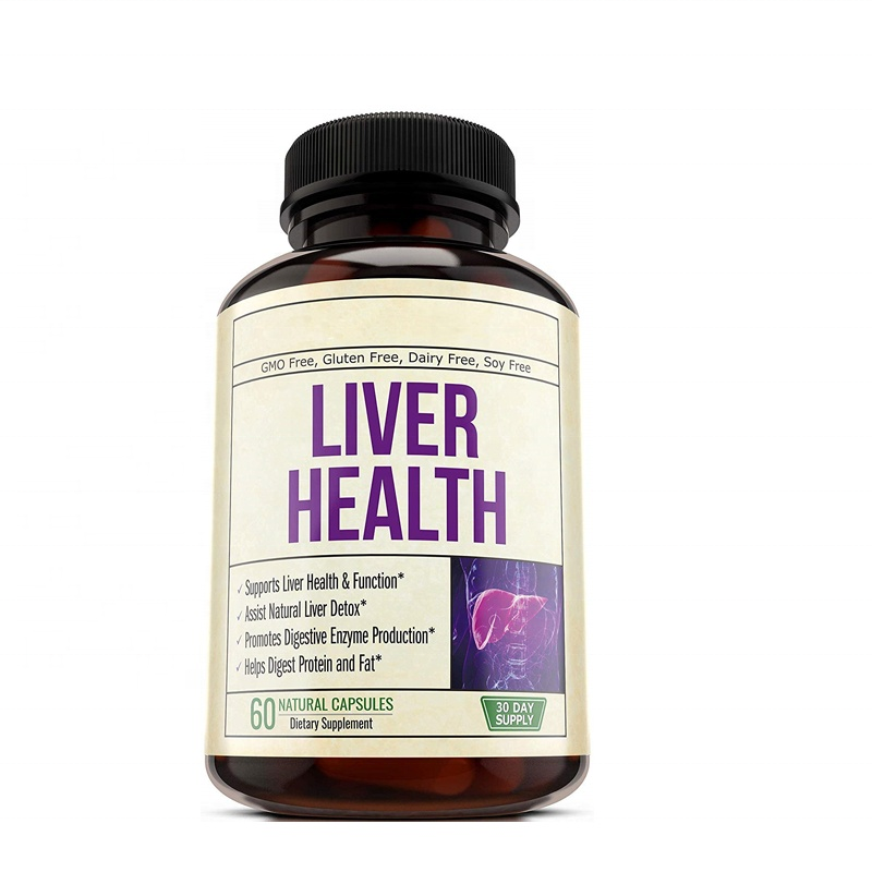 Private Label Natural Liver Capsules Detox and Cleanse Supplement 60 Count Revitalize Your Liver and Your Health