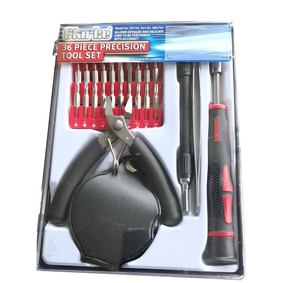 36pcs DIY Tools Set Household Hand Tool Kit With Plastic box