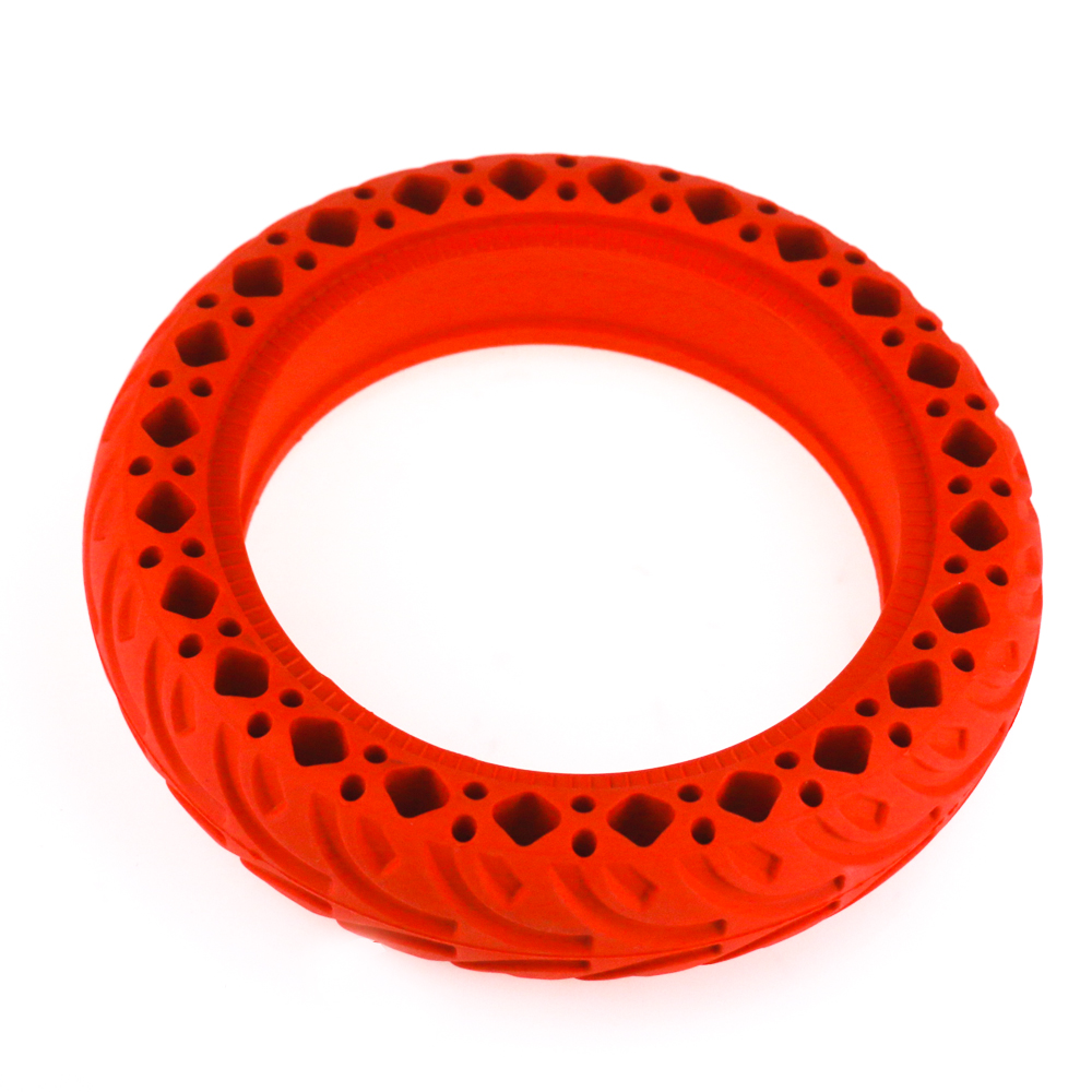For Xiaomi M365 Scooter 8.5inch Red Solid Wheel Tire With Honey Comb Tires Shock Absorber
