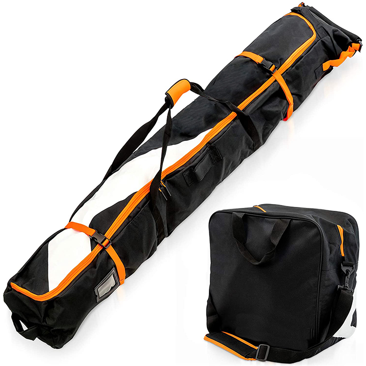 Ski Luggage Bags Ski Boot Bag Combo For Snow Travel Gear Downhill Boots Helmet Accessories