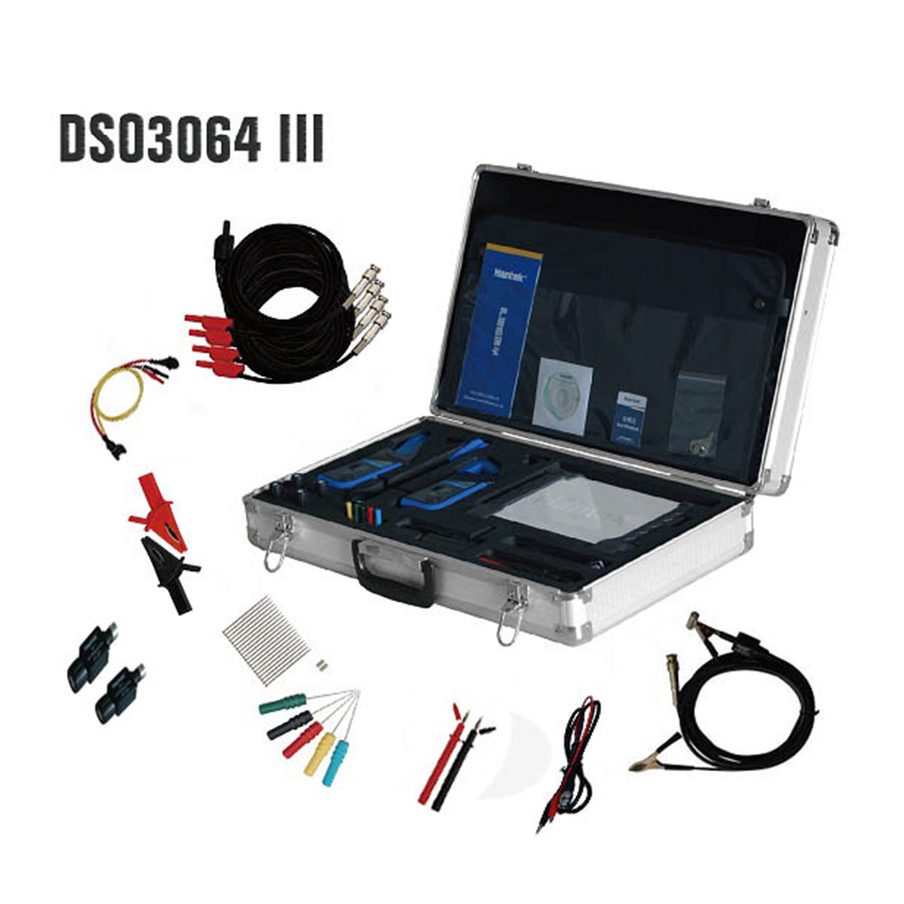 Hantek DSO3064-III Комплект 4-канальный автомобильный осциллограф 60 МГц 60 МГц 200 мс/с 8 бит счетчик частоты спектрального анализа