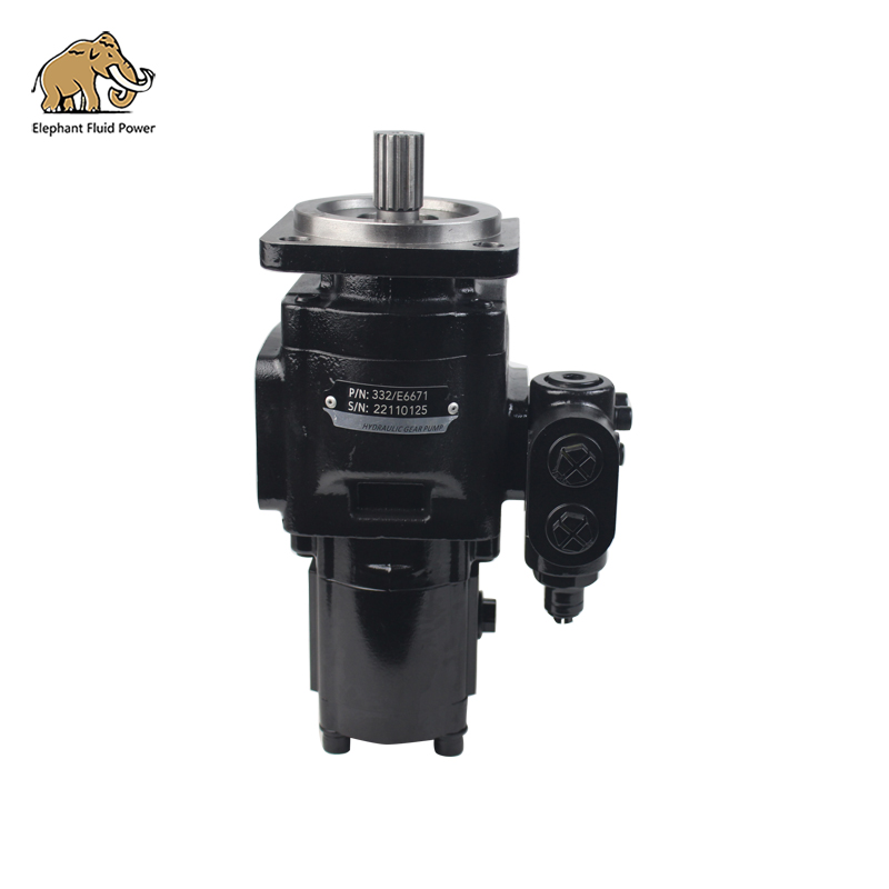 Direct Factory Parker JCB Part NO. 7049520006 332/E6671 20/950303 GP40.36-SP20.16 CC/REV Hydraulic Gear Pump for JCB 3XC 4XC
