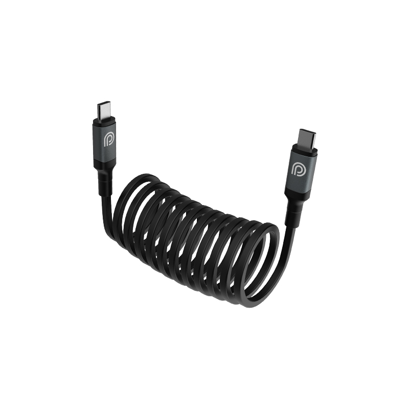 New design USB Cable Type-c Fast Charging 60W Self Winding TPE Data Cable 20V 3A Usb 2.0 For All Phones PJ-CC-007-60W