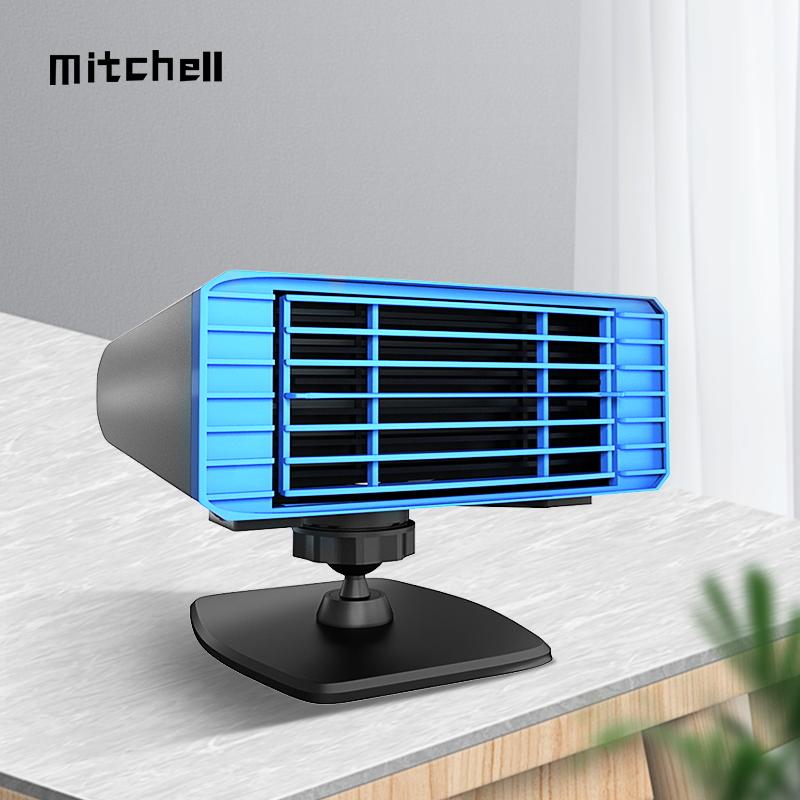 MITCHELL 12V/24V Электрический мини-Настольный вентилятор с питанием от лобового стекла автомобиля подушка безопасности-с нагревательные охладительные Автомобиль нагреватель