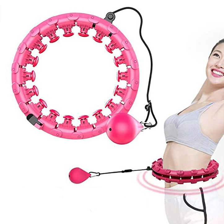 TKing Manufacturer Hot Sale Customization Fat Burning Adult Weighted Plastic Detachable Smart Hula Ring Exercise Hoop~