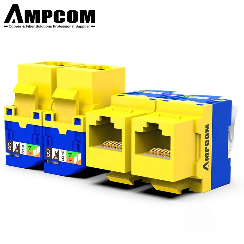 Ampcom CAt6 инструмент уменьшенного использования пластин RJ45 Keystone Jack самоблокирующийся Cat5e Keystone модуль адаптера без Пробивной требуется инструмент муфты