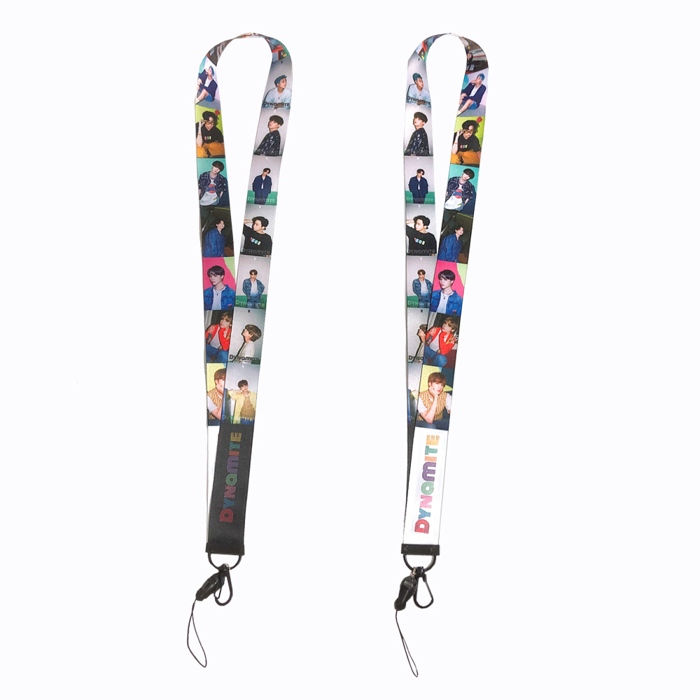 2021 тренд Bangtan Boys Lanyard Kpop Bangtan Boys Dynamite нейлоновый нетканый ремешок