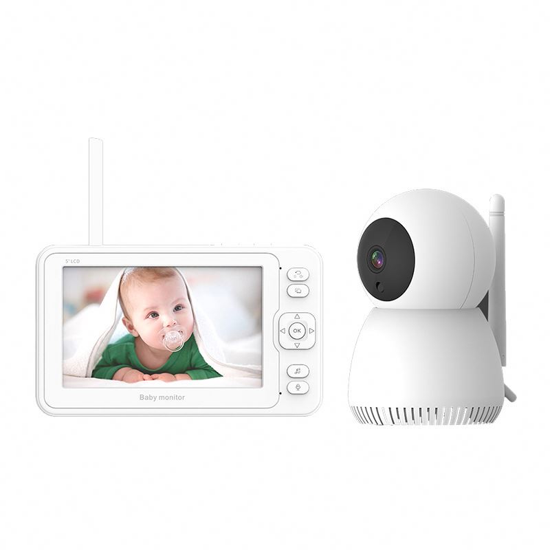Baby Monitor with Remote HD Camera Keep Babies Safe with 5inch Large Screen Night Vision Feeding alarm Baby Monitor Camera