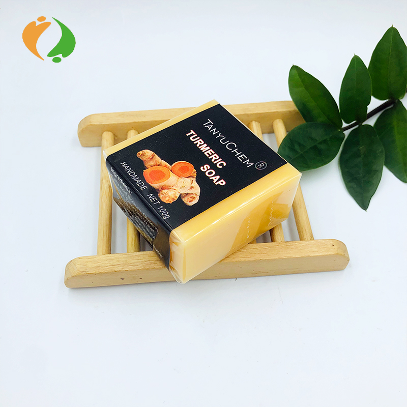 Частная марка, травяное натуральное мыло с куркумой для акне, прыщей, темных пятен
