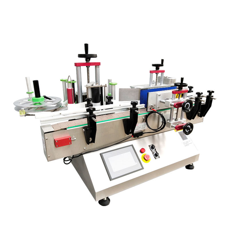 Fully Automatic Desktop Vertical Flat Bottle Labeling Machine For Box Top Surface