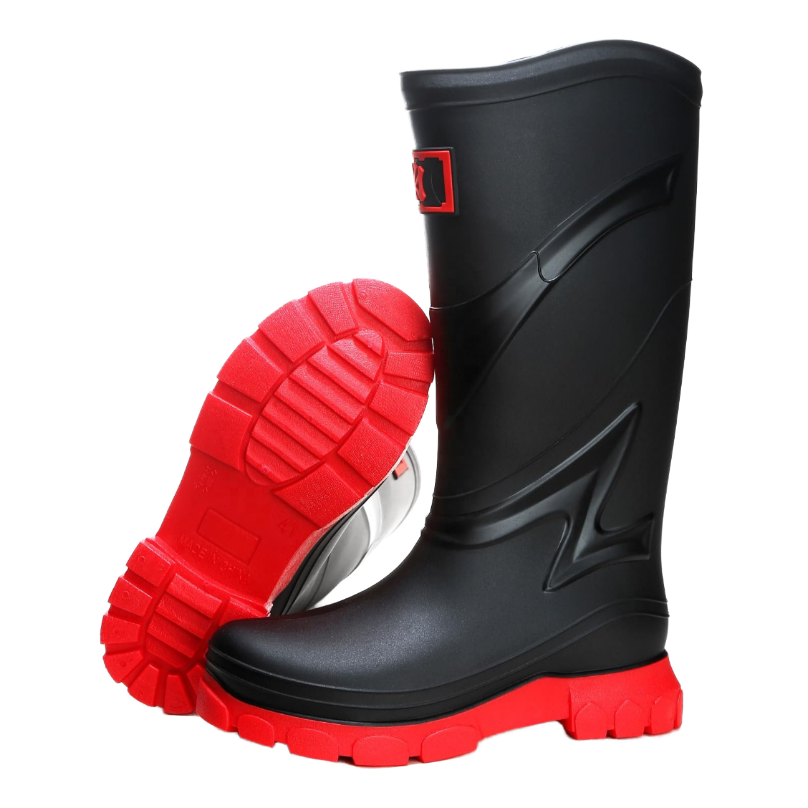 Men's Lightweight PVC Rubber Rain Boots Waterproof Anti-Slip Fishing Shoes for Camping and Garden for Winter Autumn Seasons
