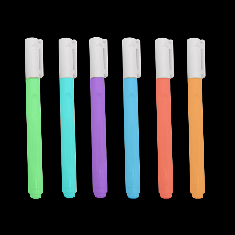 wholesale glow in dark fabric marker felt tips highlighter pen with custom logo for uk