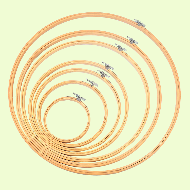 wholesale Bamboo embroidery hoops Frame baboo criss cross stitch embroidery kit set