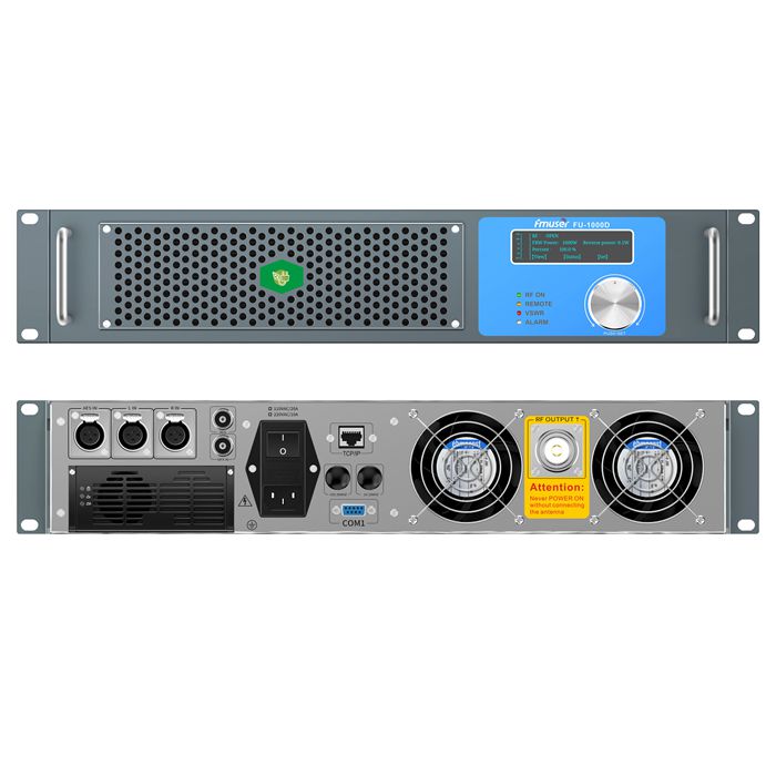 FMUSER FU-1000D 2U 1000 Вт FM передатчик 1KW FM вещания радио передатчик для города/сообщества/Коммерческая радиостанция