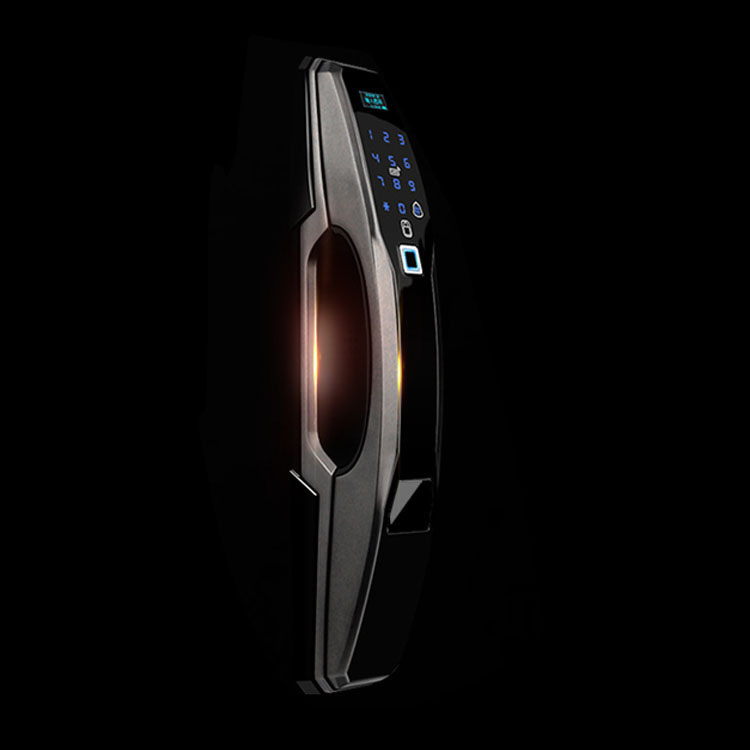 Electronic intelligent Source strength hot style smart door lock fingerprint combination household security door plug-in lock