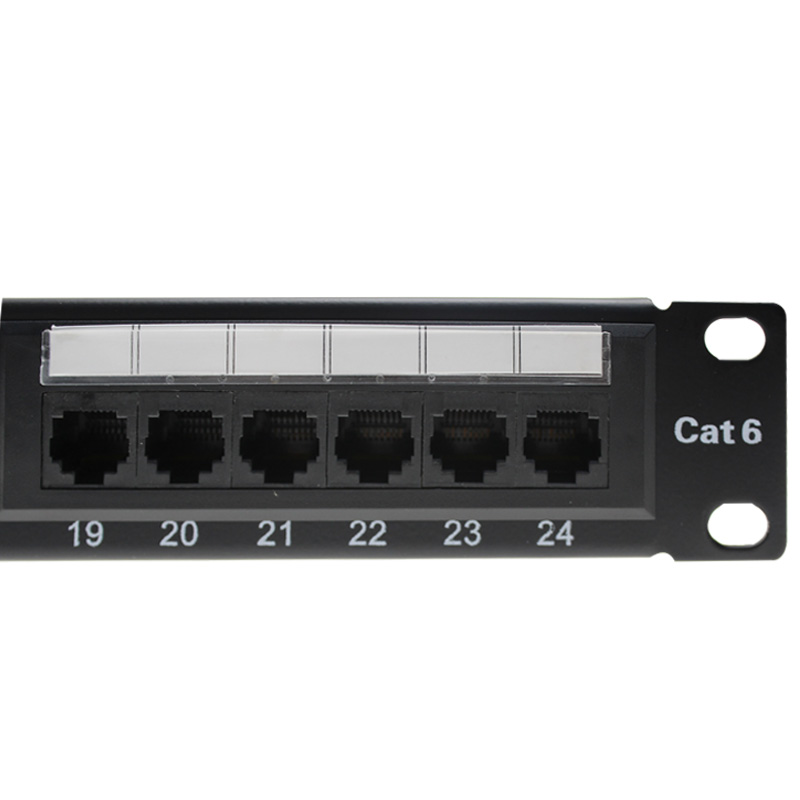 Cat6 1u 19 дюймов UTP 24 порта патч-панели