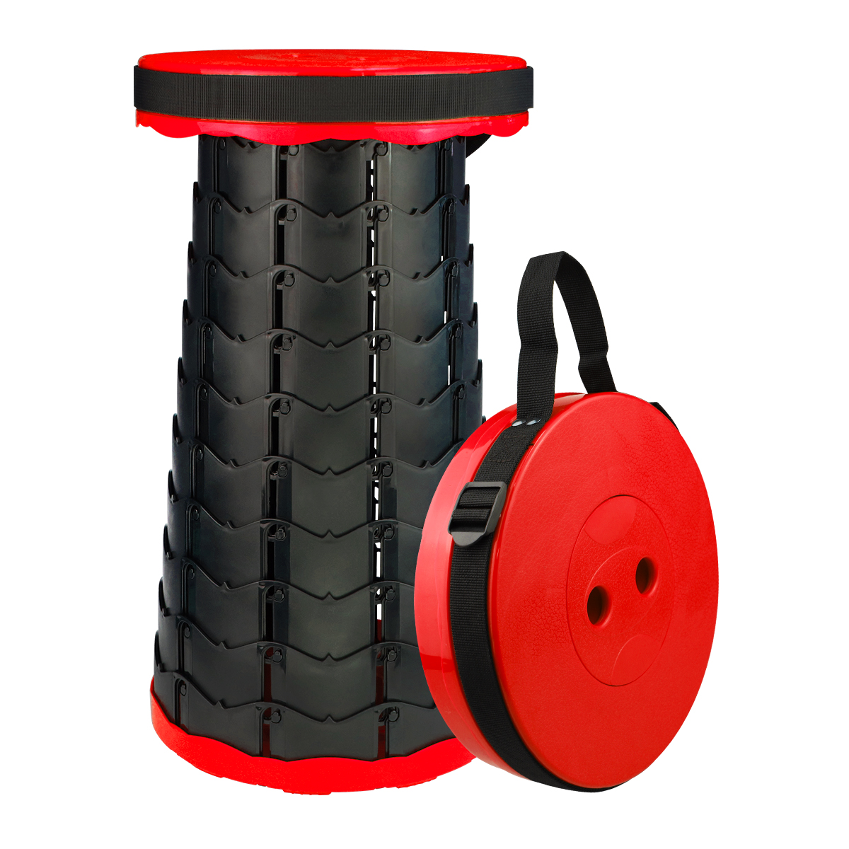 Portable Retractable Light Weight Easy Carrying Plastic Folding Stool For Camping, Outdoor Folding Stool
