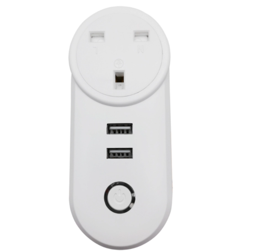 2021 UK Smart Plug Wholesale Wall Socket With USB Work With Google Home Alexa