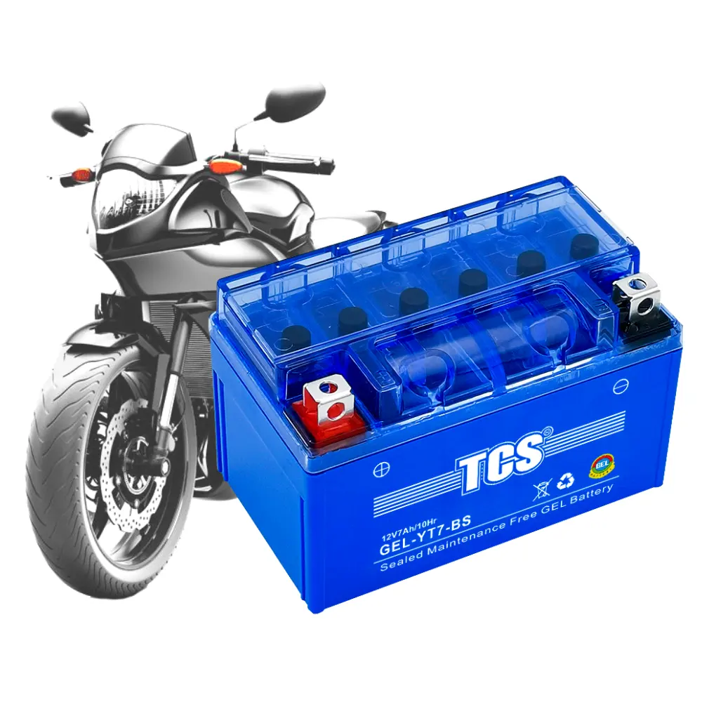 YT7/ 12v7ah motorcycle gel pack battery