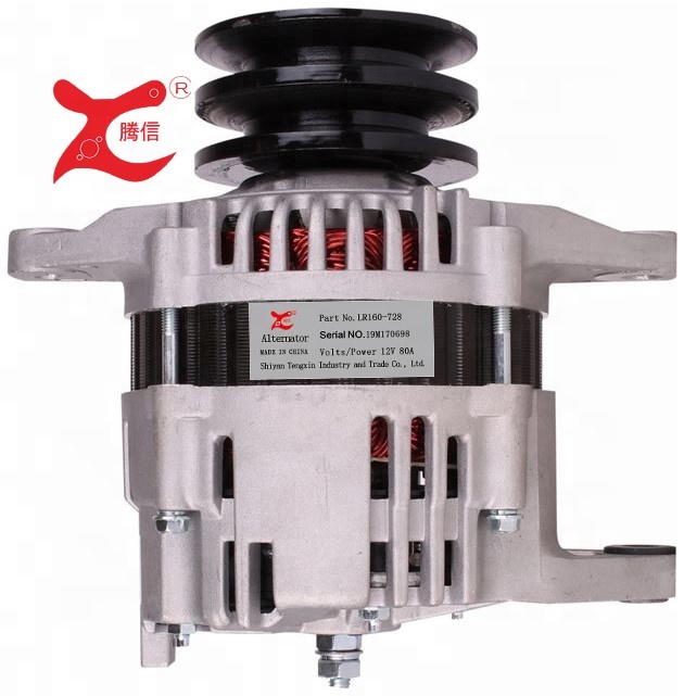 Генератор переменного тока 12V 80A 2BA84, для NISSAN 2.7D 2 .. 5D 2.5TD LR160-728 23100-7T400