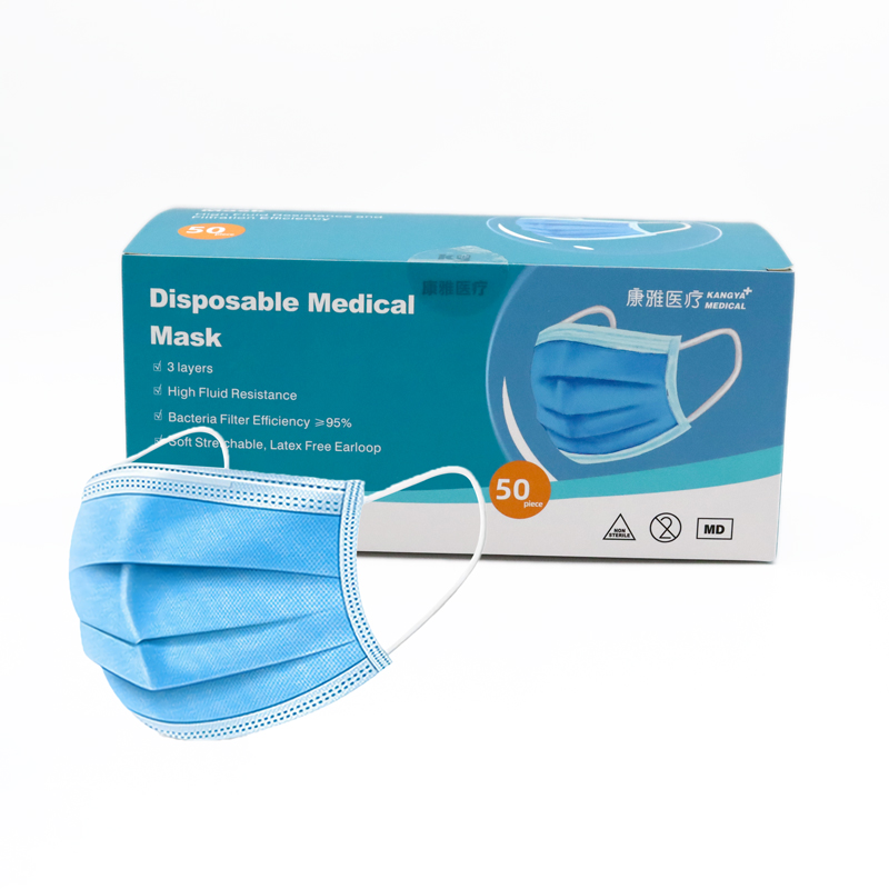 Top quality medical grade Type IIR disposable face mask 3 ply (50 pack / box)