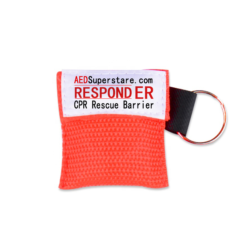 CPR Mask Keychain Bag Approved Custom First Aid CPR Training Mask Keychain