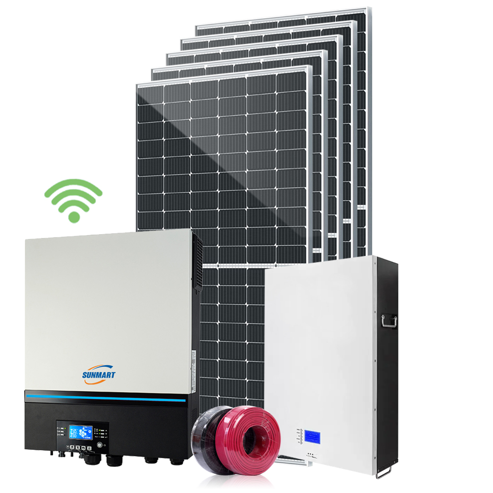 2024Newest 10KW 48V Off Grid Solar System with lithium battery 10000W off grid solar power system