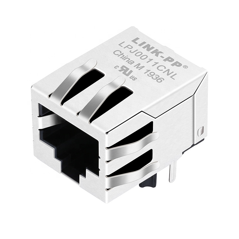 CTJ-10-10-2450ERL 10/100 Base-T однопортовый разъем RJ45